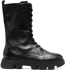Geox Vilde leather boots Black