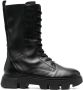 Geox Vilde leather boots Black - Thumbnail 1