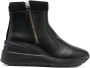 Geox Zosma leather ankle boots Black - Thumbnail 1