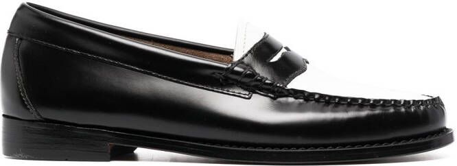 G.H. Bass & Co. colour-block penny loafers Black
