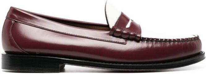 G.H. Bass & Co. Heritage leather loafers Red