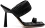GIABORGHINI 115mm leather heeled sandals Black - Thumbnail 1