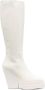 GIABORGHINI 120mm knee-high leather boots White - Thumbnail 1