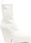 GIABORGHINI 120mm tapered-heel leather boots White - Thumbnail 1