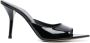 GIABORGHINI 90mm patent-toe leather mules Black - Thumbnail 1