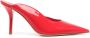 GIABORGHINI Abella 100mm leather mules Red - Thumbnail 1