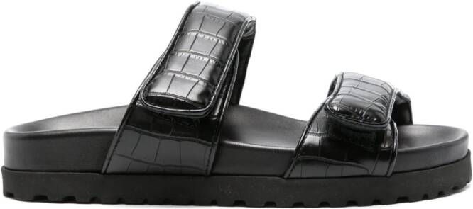 GIABORGHINI Adelaide platform sandals Black