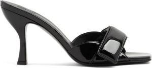 GIABORGHINI Alodie 80mm patent-leather mules Black