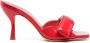 GIABORGHINI Alodie 80mm patent-leather mules Red - Thumbnail 1