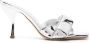 GIABORGHINI Alodie 85mm leather mules Silver - Thumbnail 1