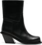 GIABORGHINI Blondine ankle leather boots Black - Thumbnail 1