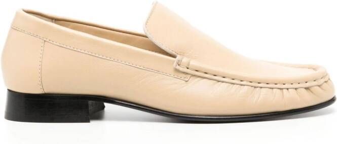 GIABORGHINI Bodil leather loafers Neutrals