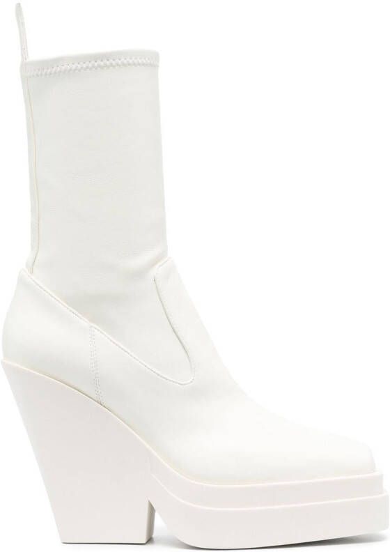GIABORGHINI Gia 15 ankle boots White