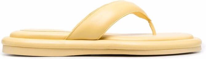 GIABORGHINI Gia flat sandals Yellow