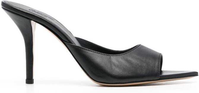 GIABORGHINI matte leather sandals Black