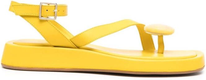 GIABORGHINI open-toe sandals Yellow