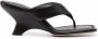 GIABORGHINI padded leather heeled sandals Black - Thumbnail 1