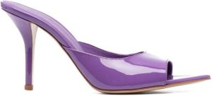 GIABORGHINI patent leather sandals Purple