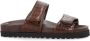 GIABORGHINI Perni 11 faux-leather sandals Brown - Thumbnail 1