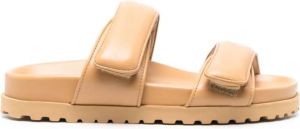 GIABORGHINI Perni 11 leather slides Brown
