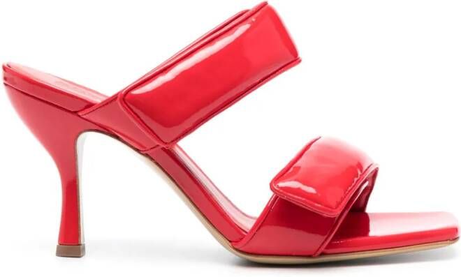 GIABORGHINI Perni 80mm double-strap sandals Red