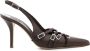 GIABORGHINI Phoebe 85mm leather pumps Brown - Thumbnail 1