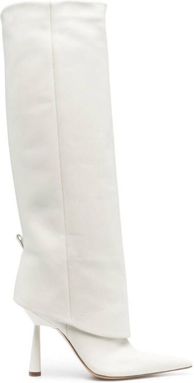 GIABORGHINI Rosie 110mm knee-high boots White