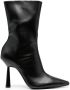 GIABORGHINI Rosie 110mm leather ankle boots Black - Thumbnail 1