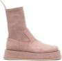 GIABORGHINI Rosie Eco Suede ankle boots Pink - Thumbnail 1