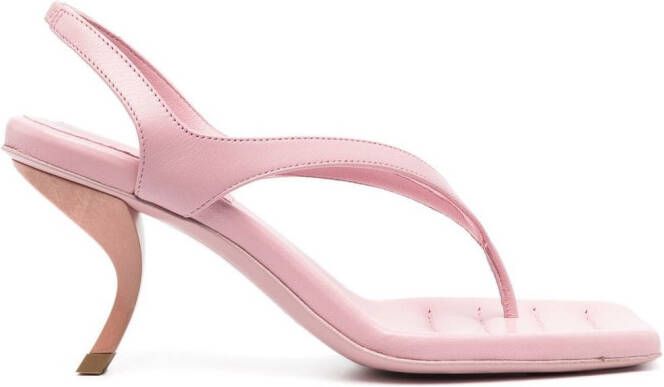 GIABORGHINI Rosie leather sandals Pink