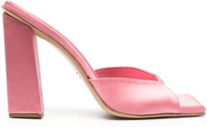 GIABORGHINI Rosie satin 125mm mules Pink