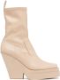 GIABORGHINI Texan 120mm tapered-heel ankle boots Neutrals - Thumbnail 1