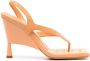 GIABORGHINI thong-strap leather sandals Orange - Thumbnail 1