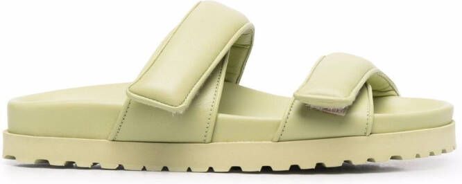 GIABORGHINI x Pernille Teisbaek double-strap slides Green