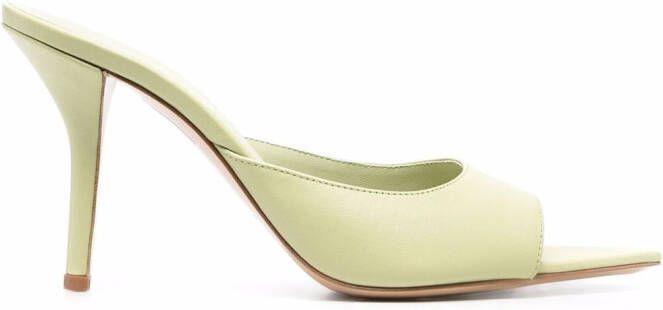 GIABORGHINI x Pernille Teisbaek Perni 04 leather sandals Green