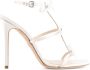 Giambattista Valli 90mm bow-detailing leather sandals White - Thumbnail 1