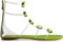 Giambattista Valli Diamond Clash flat sandals Green - Thumbnail 1