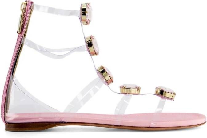 Giambattista Valli Diamond Clash flat sandals Pink