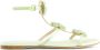 Giambattista Valli flower-detailing leather sandals Green - Thumbnail 1