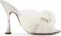 Giambattista Valli Maxi Bow 110mm mules White - Thumbnail 1