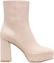 Gianvito Rossi 100mm leather ankle boots Neutrals - Thumbnail 1