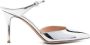 Gianvito Rossi 100mm metallic leather mules Silver - Thumbnail 1