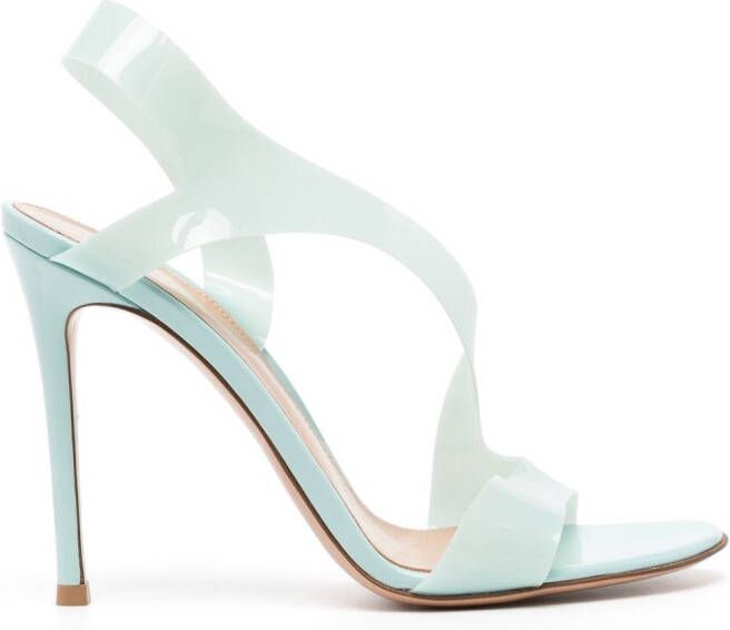 Gianvito Rossi 100mm Metropolis twisted sandals Green