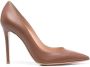 Gianvito Rossi 105mm leather pumps Brown - Thumbnail 1