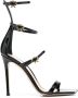 Gianvito Rossi Ribbon Uptown 105mm leather sandals Black - Thumbnail 1