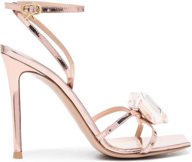 Gianvito Rossi 110mm crystal-detail sandals Pink