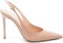 Gianvito Rossi 112mm pointed-toe leather pumps Neutrals - Thumbnail 1