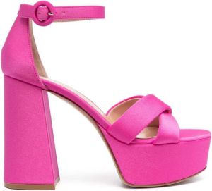 Gianvito Rossi 120mm platform sandals Pink