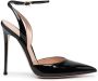 Gianvito Rossi 130mm patent pointed sandals Black - Thumbnail 1