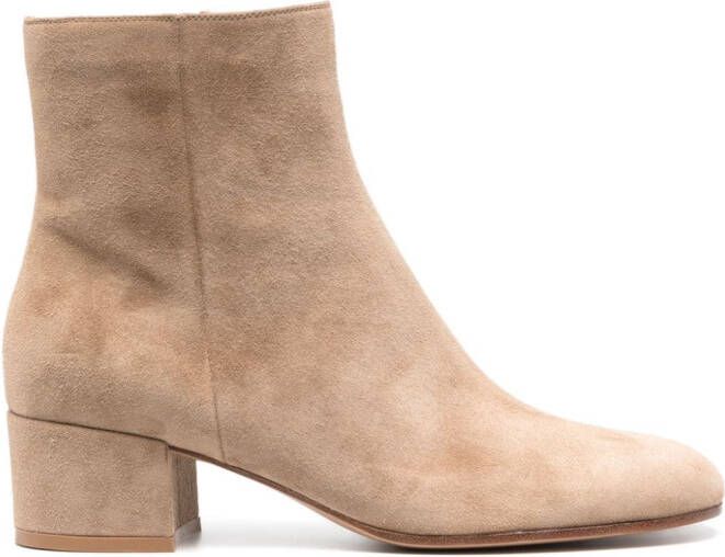 Gianvito Rossi 45mm suede boots Neutrals
